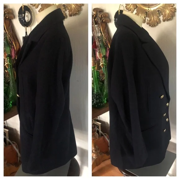 Navy Blue Peacoat by H&M - Picture 6 of 14